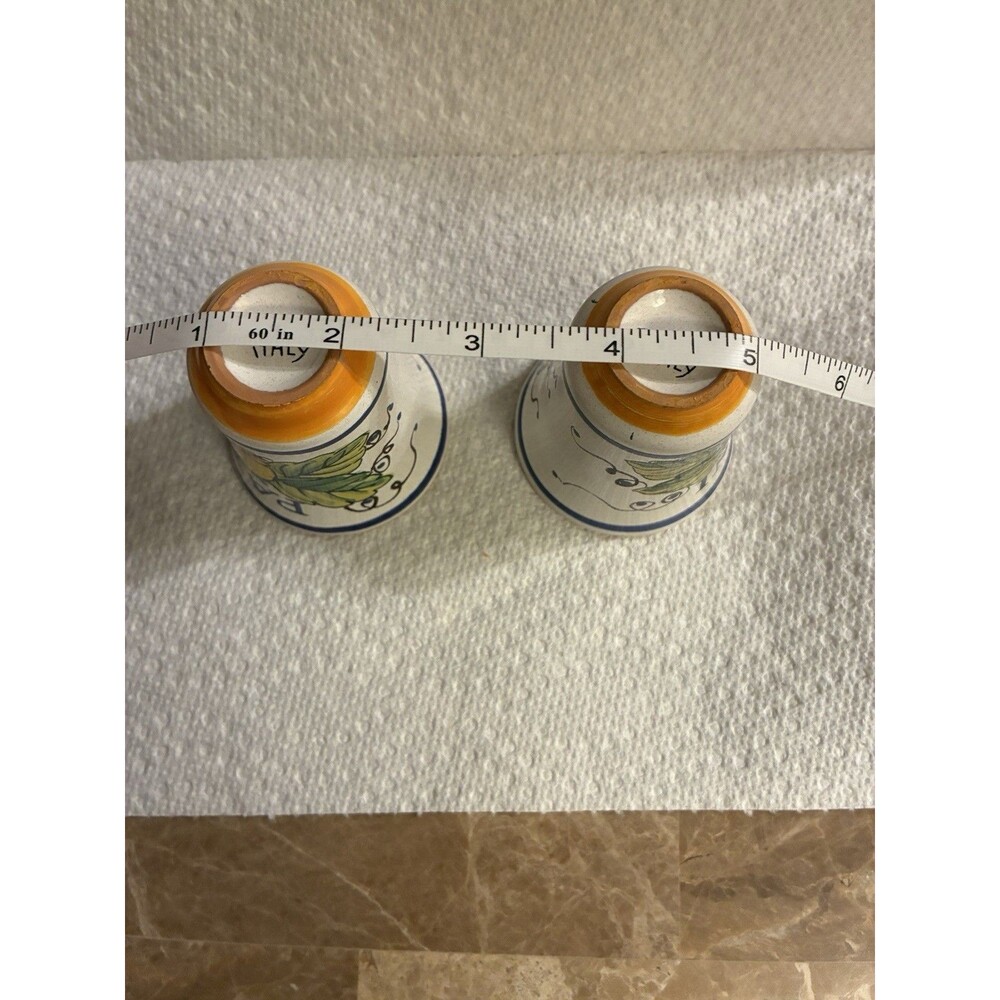 Pallini Limoncello Deruta Italy Italian Ceramic Pottery Shot Glasses Lot Of 2 - Picture 7 of 10